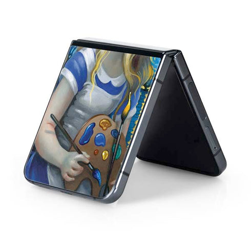 Artist Alice in Van Gogh Starry Night by Jasmine Becket-Griffith Galaxy Z Flip5 5G Skin