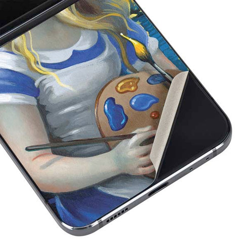 Artist Alice in Van Gogh Starry Night by Jasmine Becket-Griffith Galaxy Z Flip5 5G Skin