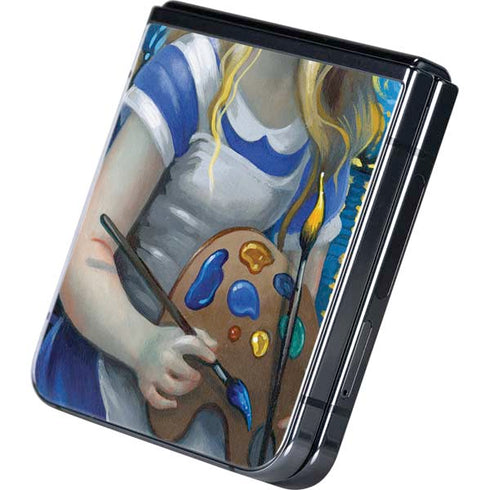 Artist Alice in Van Gogh Starry Night by Jasmine Becket-Griffith Galaxy Z Flip5 5G Skin