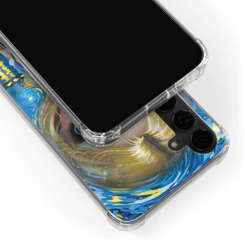 Artist Alice in Van Gogh Starry Night by Jasmine Becket-Griffith Galaxy S24 Plus Clear Case