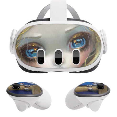 Artist Alice in Van Gogh Starry Night by Jasmine Becket-Griffith Meta Quest 3 Skin