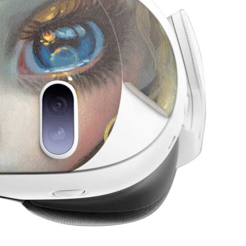 Artist Alice in Van Gogh Starry Night by Jasmine Becket-Griffith Meta Quest 3 Skin