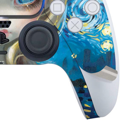 Artist Alice in Van Gogh Starry Night by Jasmine Becket-Griffith PS5 Slim Digital Edition Bundle Skin