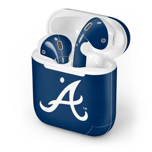 MLB Atlanta Braves - Solid Distressed Apple AirPods 2 Skin
