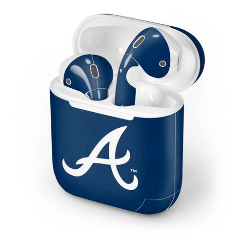 MLB Atlanta Braves - Solid Distressed Apple AirPods Skin