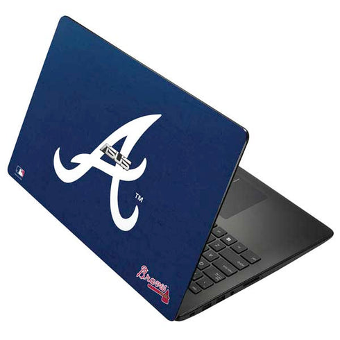 MLB Atlanta Braves - Solid Distressed Asus X502CA 15.6 Skin