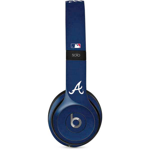 MLB Atlanta Braves - Solid Distressed Beats Solo 2 Wired Skin