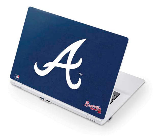 MLB Atlanta Braves - Solid Distressed Acer Chromebook Skin