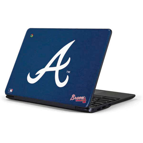 MLB Atlanta Braves - Solid Distressed Samsung Chromebook Skin