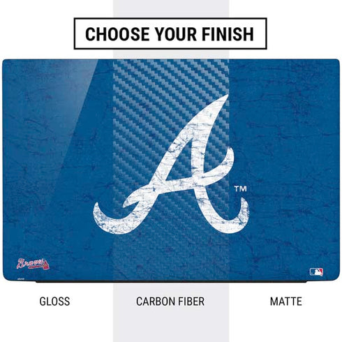 MLB Atlanta Braves - Solid Distressed Dell Vostro Skin