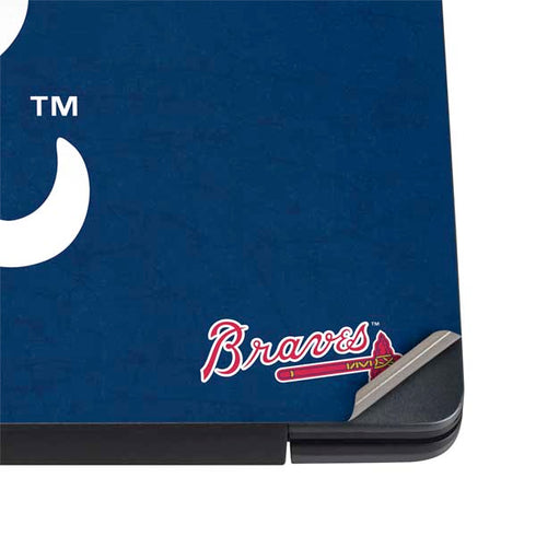 MLB Atlanta Braves - Solid Distressed Dell Vostro Skin