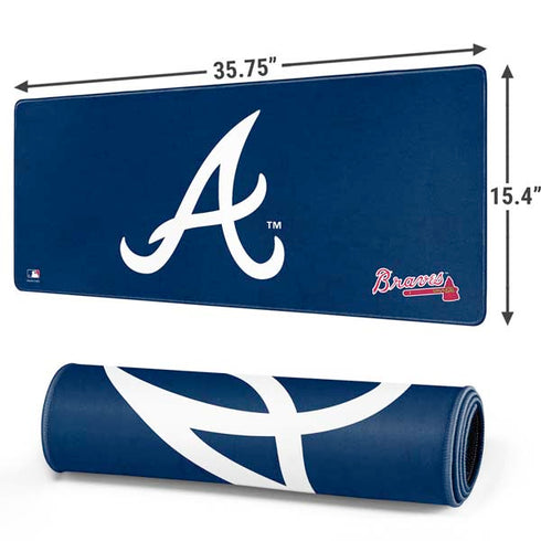 MLB Atlanta Braves - Solid Distressed Gaming Mouse Pad