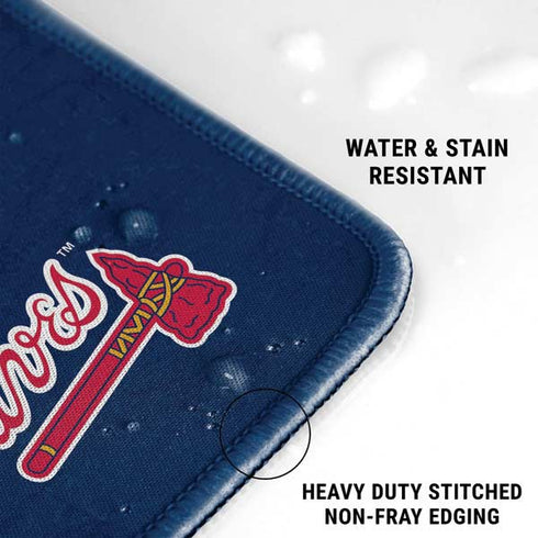 MLB Atlanta Braves - Solid Distressed Gaming Mouse Pad