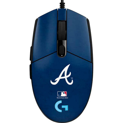 MLB Atlanta Braves - Solid Distressed G203 Prodigy RGB Wired Gaming Mouse Skin