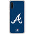 MLB Atlanta Braves - Solid Distressed Galaxy A10e Clear Case