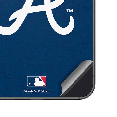 MLB Atlanta Braves - Solid Distressed Galaxy A14 5G Skin
