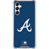 MLB Atlanta Braves - Solid Distressed Galaxy A15 5G Clear Case