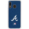 MLB Atlanta Braves - Solid Distressed Galaxy A20 Clear Case