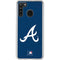 MLB Atlanta Braves - Solid Distressed Galaxy A21 Clear Case