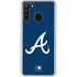 MLB Atlanta Braves - Solid Distressed Galaxy A21 Clear Case