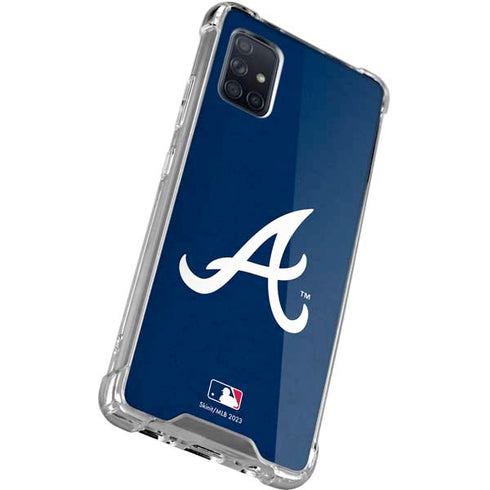 MLB Atlanta Braves - Solid Distressed Galaxy A51 5G Clear Case