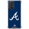 MLB Atlanta Braves - Solid Distressed Galaxy A52 5G Clear Case