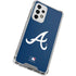 MLB Atlanta Braves - Solid Distressed Galaxy A53 5G Clear Case