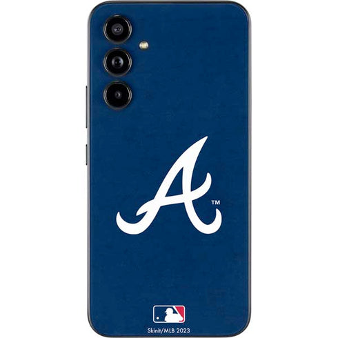 MLB Atlanta Braves - Solid Distressed Galaxy A54 5G Skin