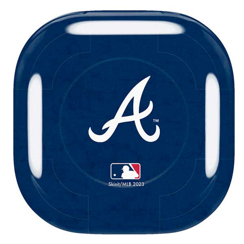 MLB Atlanta Braves - Solid Distressed Galaxy Buds Live Skin