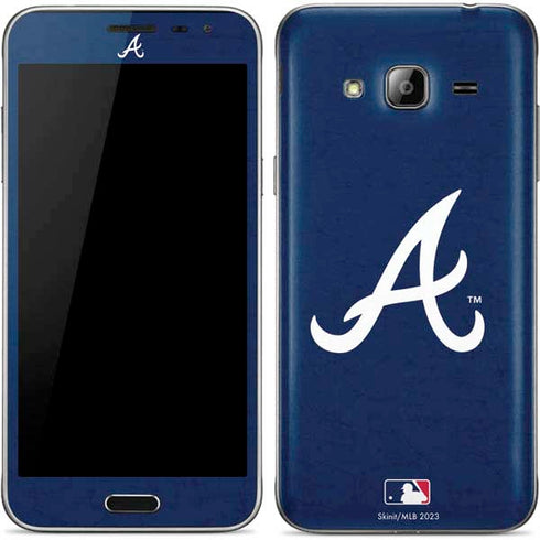 MLB Atlanta Braves - Solid Distressed Galaxy J3 Skin