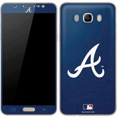 MLB Atlanta Braves - Solid Distressed Galaxy J7 Skin