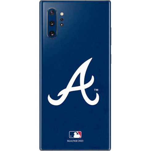 MLB Atlanta Braves - Solid Distressed Galaxy Note 10 Plus Skin