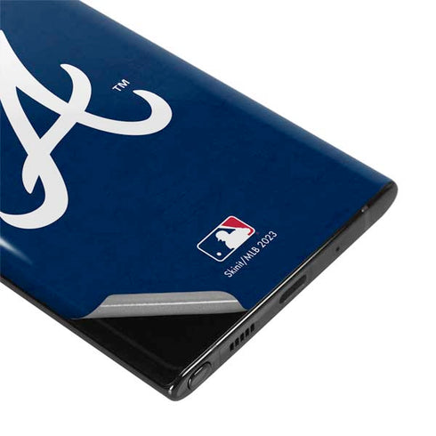MLB Atlanta Braves - Solid Distressed Galaxy Note 10 Plus Skin