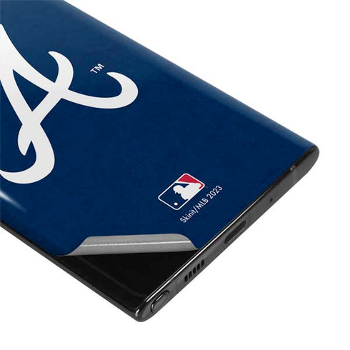 MLB Atlanta Braves - Solid Distressed Galaxy Note 10 Skin