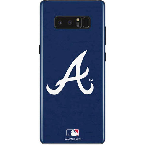 MLB Atlanta Braves - Solid Distressed Galaxy Note 8 Skin