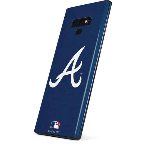 MLB Atlanta Braves - Solid Distressed Galaxy Note 9 Skin