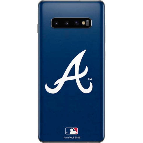 MLB Atlanta Braves - Solid Distressed Galaxy S10 Plus Skin