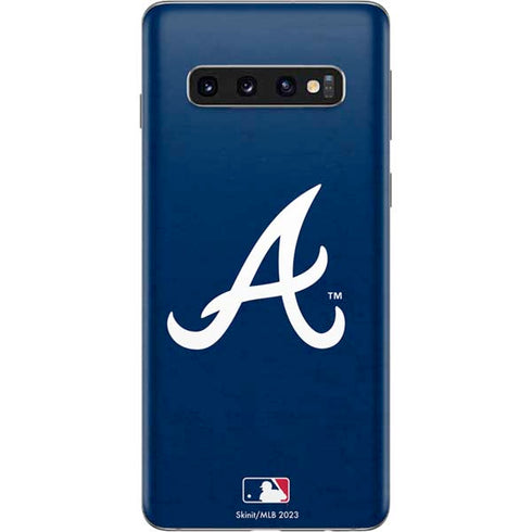 MLB Atlanta Braves - Solid Distressed Galaxy S10 Skin