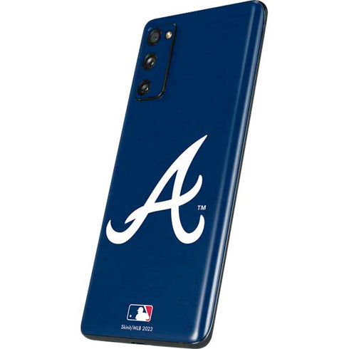 MLB Atlanta Braves - Solid Distressed Galaxy S20 Fan Edition Skin