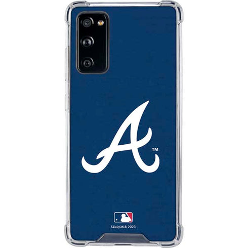 MLB Atlanta Braves - Solid Distressed Galaxy S20 FE Clear Case
