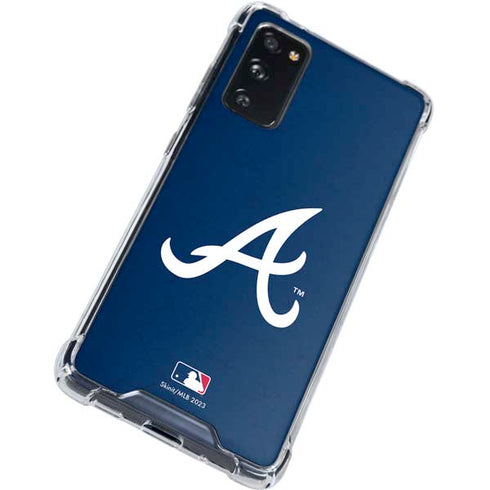 MLB Atlanta Braves - Solid Distressed Galaxy S20 FE Clear Case
