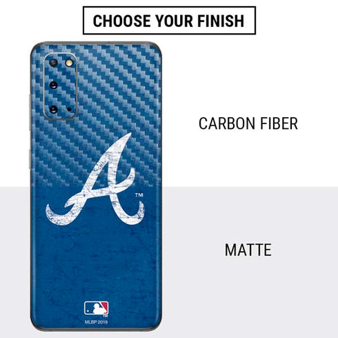 MLB Atlanta Braves - Solid Distressed Galaxy S20 Skin