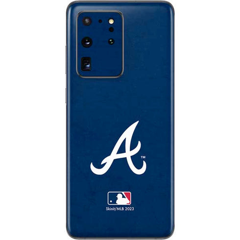 MLB Atlanta Braves - Solid Distressed Galaxy S20 Ultra 5G Skin
