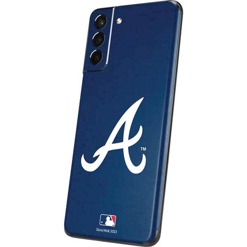 MLB Atlanta Braves - Solid Distressed Galaxy S21 Plus 5G Skin