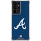 MLB Atlanta Braves - Solid Distressed Galaxy S21 Ultra 5G Clear Case