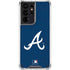 MLB Atlanta Braves - Solid Distressed Galaxy S21 Ultra 5G Clear Case