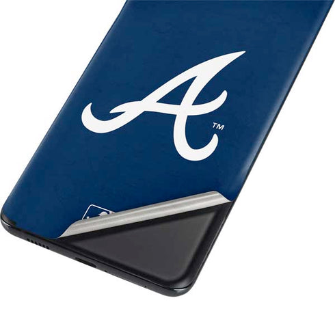 MLB Atlanta Braves - Solid Distressed Galaxy S21 Ultra 5G Skin