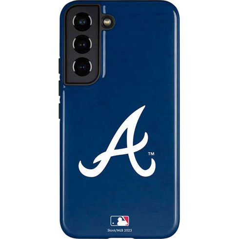 MLB Atlanta Braves - Solid Distressed Galaxy S22 Pro Case