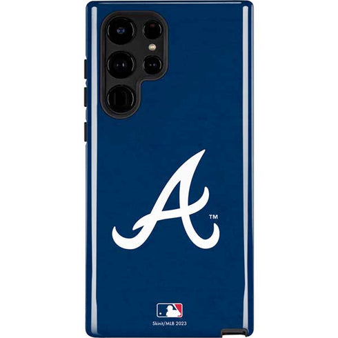 MLB Atlanta Braves - Solid Distressed Galaxy S22 Ultra Pro Case
