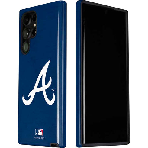 MLB Atlanta Braves - Solid Distressed Galaxy S22 Ultra Pro Case